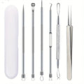 Ultra-Precise Acne And Blackhead Removal Tool Set pro Pimple Tweezers for Effective Face Care And Skin Purification