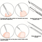 7 Pcs Ingrown Toenail File and Lifters Set, Stainless Steel Ingrown Toenail Removal Kit, Under Nail Cleaner Pedicure Tools