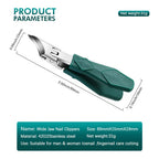 New pointed-nose, beveled, original large-opening nail clippers, pointed-nose nail cutters, nail trimmers, household pedicure kn