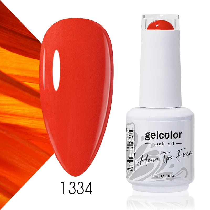 Arte Clavo 15ml HEMA FREE TPO FREE Gel Nail Polish Nail Supply Wholesale Soak Off UV LED Gel Lacquer Nail Art Glitter Polish
