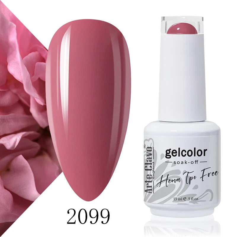 Arte Clavo 15ml HEMA FREE TPO FREE Gel Nail Polish Nail Supply Wholesale Soak Off UV LED Gel Lacquer Nail Art Glitter Polish