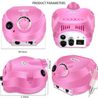 35000RPM Electric Nail Drill Professional Manicure Machine Nail Sander Set Nail Drill Bit Portable Nail Salon Polisher Equipment