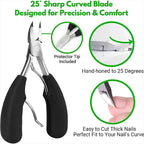 Ingrown Toenail Thick Nail Clipper Set Heavy-Duty Podiatrist Grade Nail Cutter Dead Skin Remover Manicure Pedicure Nail Tools