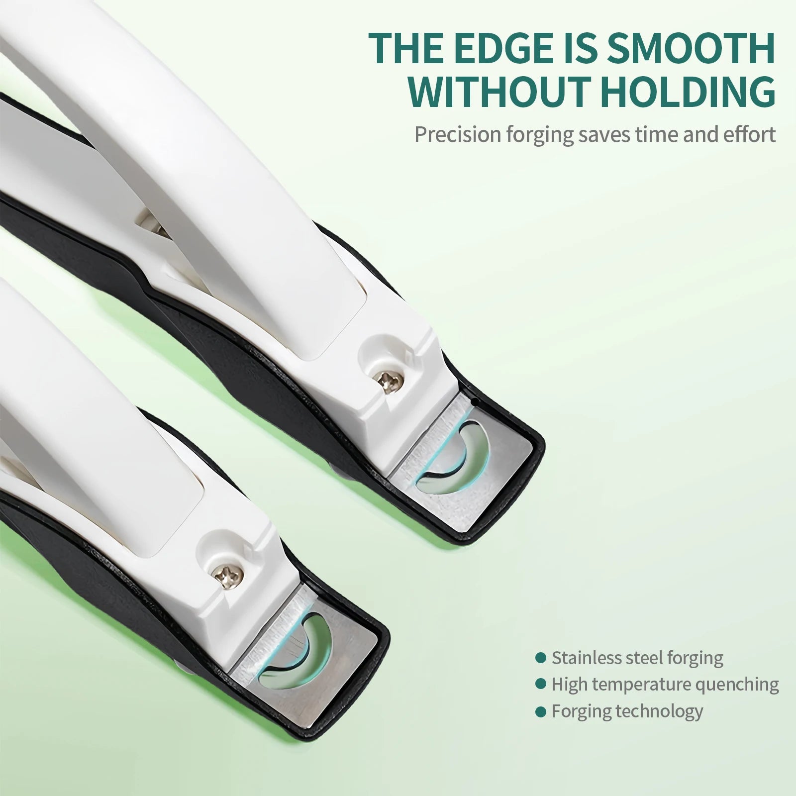 Nailpop Nail Clipper U Shaped Acrylic Fake Nail Scissors Nail Tip Edge Cutter Trimmer Manicure with Sizer Precise Cutting Tools