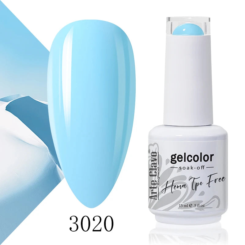 Arte Clavo 15ml HEMA FREE TPO FREE Gel Nail Polish Nail Supply Wholesale Soak Off UV LED Gel Lacquer Nail Art Glitter Polish