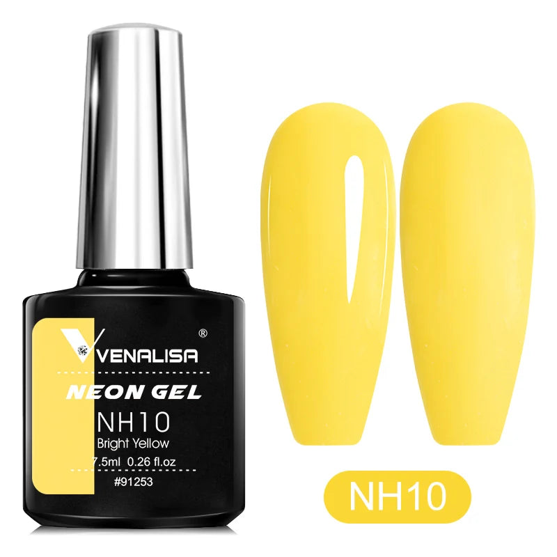 Venalisa Soak Off Gel Polish New Series Full Coverage Color 7.5ml Nail UV Gel Nail Gel Lacquer Varnish for CANNI Gel Manicure