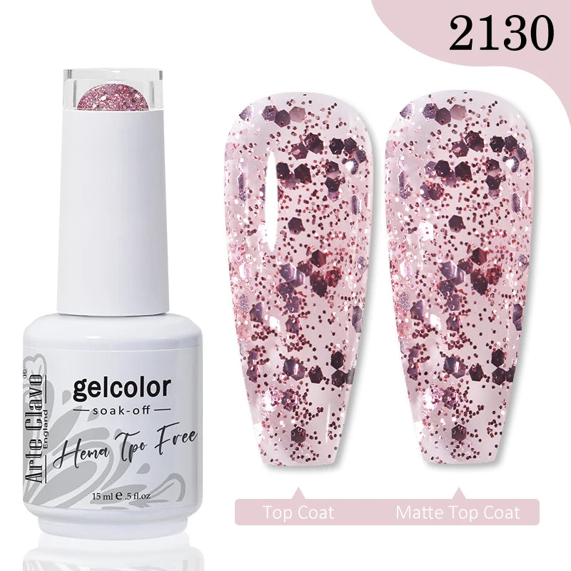 Arte Clavo Hema Free TPO Free Nail Gel Polish Nail Supplies Vernis Semi Permanent Nail Art Manicure Soak Off UV Gel Nail Varnish