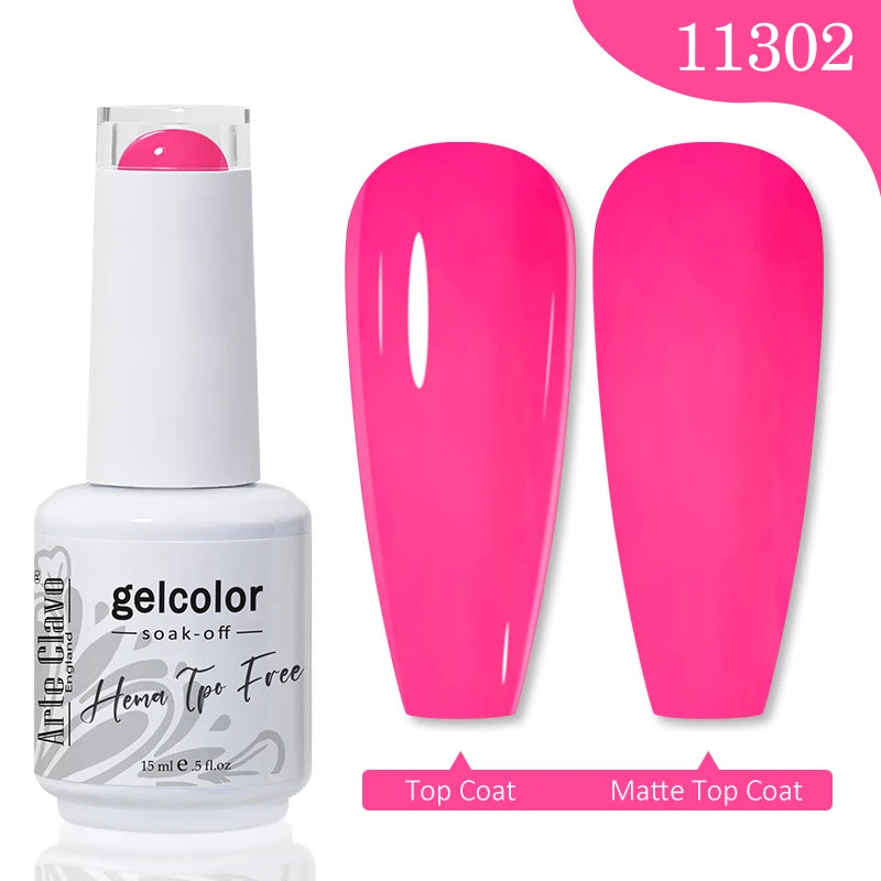Arte Clavo Hema Free TPO Free Nail Gel Polish Nail Supplies Vernis Semi Permanent Nail Art Manicure Soak Off UV Gel Nail Varnish