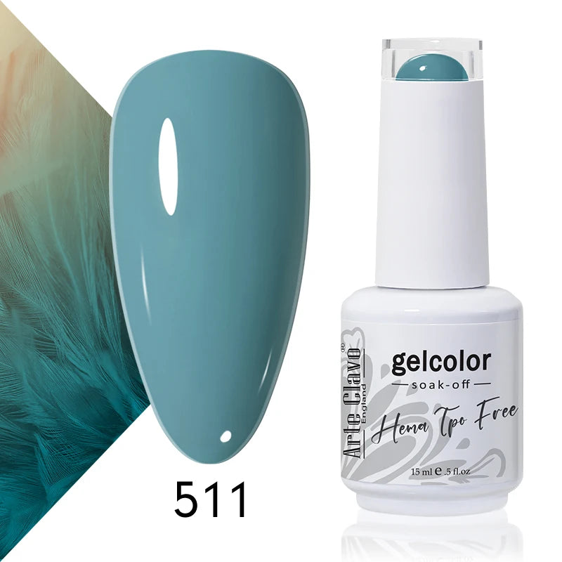 Arte Clavo 15ml HEMA FREE TPO FREE Gel Nail Polish Nail Supply Wholesale Soak Off UV LED Gel Lacquer Nail Art Glitter Polish