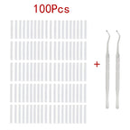 Ingrown Toenail Correction Tool Nail Filling Pad Ingrown Toe Nail Treatment Elastic Patch Straightening Clip Brace Pedicure Tool