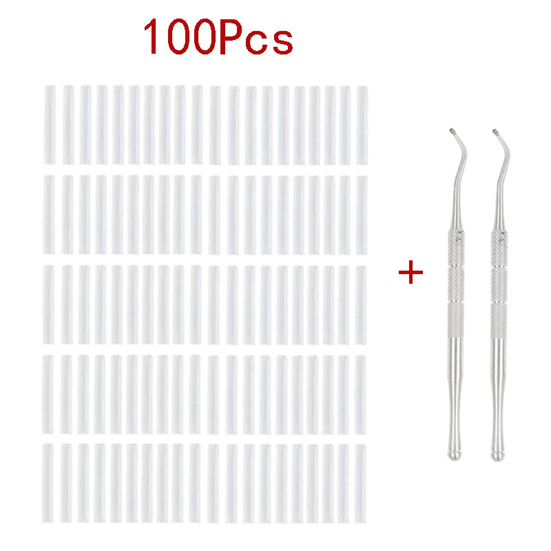 Ingrown Toenail Correction Tool Nail Filling Pad Ingrown Toe Nail Treatment Elastic Patch Straightening Clip Brace Pedicure Tool