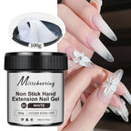 100g White CLear Non Stick Hand Extension Nail Gel 3D Shaping Sculpting Carving Nail Art Solid Hard Gel UV LED Soak Off Gel