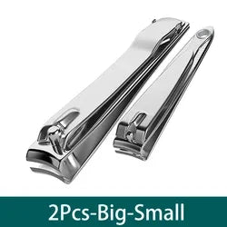 1pc/2pcs Nail Clipper Premium Sharp Sturdy Stainless Steel Fingernail And Toenail Clipper Cutters Perfect Nail Clippers