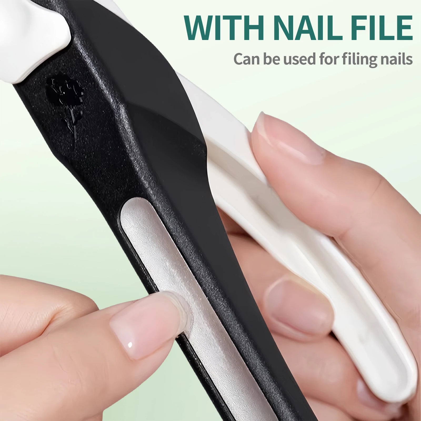 Nailpop Nail Clipper U Shaped Acrylic Fake Nail Scissors Nail Tip Edge Cutter Trimmer Manicure with Sizer Precise Cutting Tools