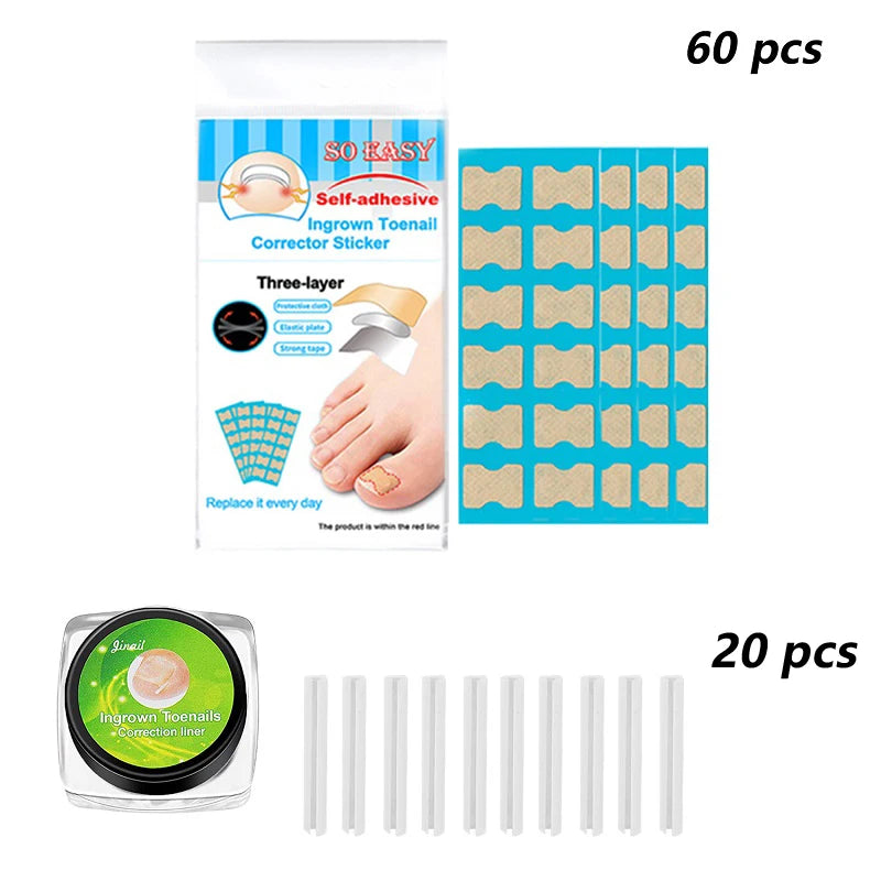 Nails Correction Patches Ingrown Toenail Corrector Toenail Separator Ingrown Correction Tool Ingrown Toenail Correction Patches