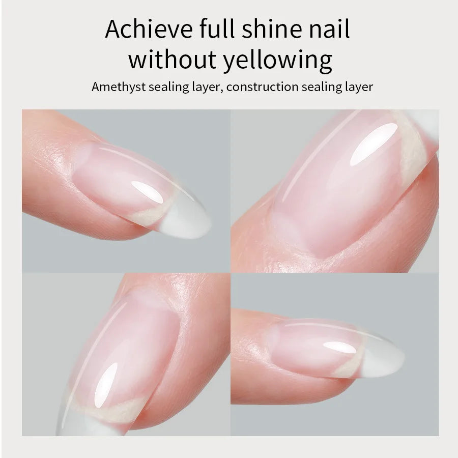 20g Diamond Top Coat For Gel Nail Polish Reinforce Long Lasting UV Soak Off Gel Varnish High Light Nail Art Construct  Gel