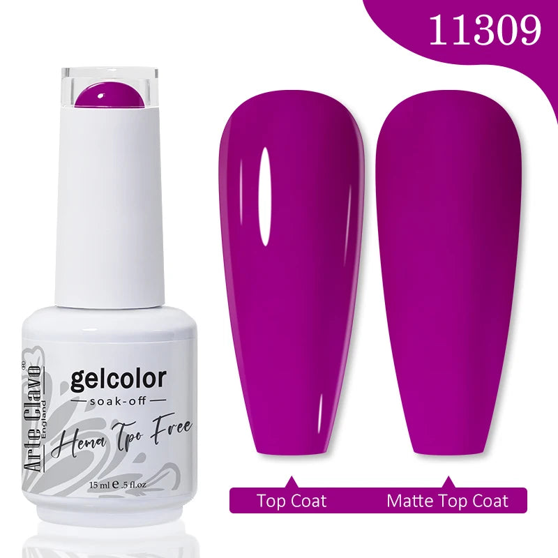 Arte Clavo Hema Free TPO Free Nail Gel Polish Nail Supplies Vernis Semi Permanent Nail Art Manicure Soak Off UV Gel Nail Varnish