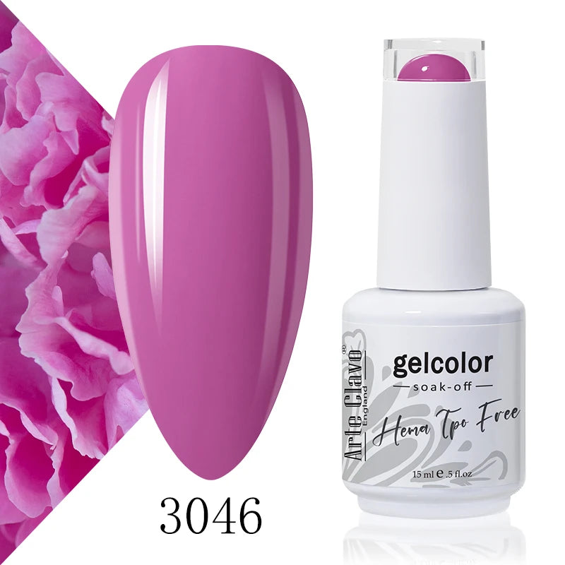 Arte Clavo 15ml HEMA FREE TPO FREE Gel Nail Polish Nail Supply Wholesale Soak Off UV LED Gel Lacquer Nail Art Glitter Polish