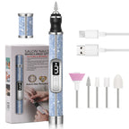 Electric Nail Drill Professional Nail Polishing Machine Multiple Gears Low Noise Nails Sander File Set For Manicure Salon Tools