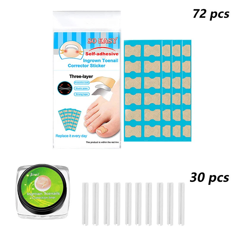 Nails Correction Patches Ingrown Toenail Corrector Toenail Separator Ingrown Correction Tool Ingrown Toenail Correction Patches