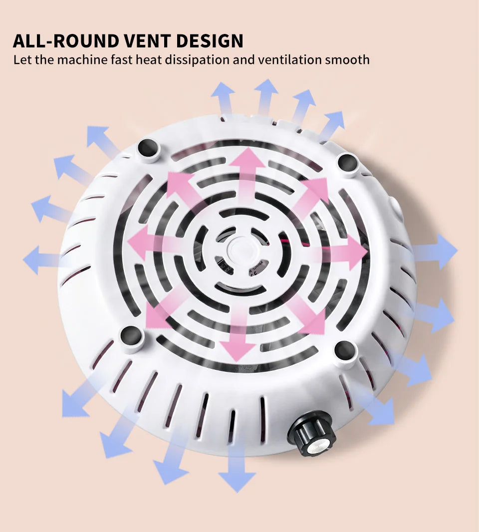 Powerful 4500rpm Nail Vacuum Cleaner Professional Nail Polishing Vacuum Cleaner Removable Filter Vacuum Cleaner