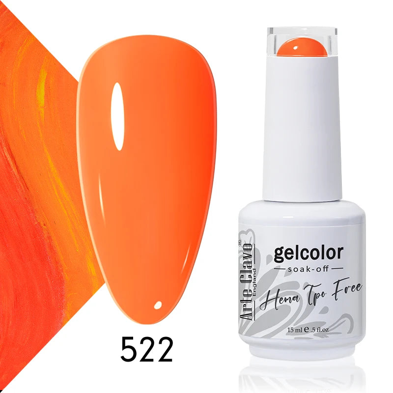 Arte Clavo 15ml HEMA FREE TPO FREE Gel Nail Polish Nail Supply Wholesale Soak Off UV LED Gel Lacquer Nail Art Glitter Polish