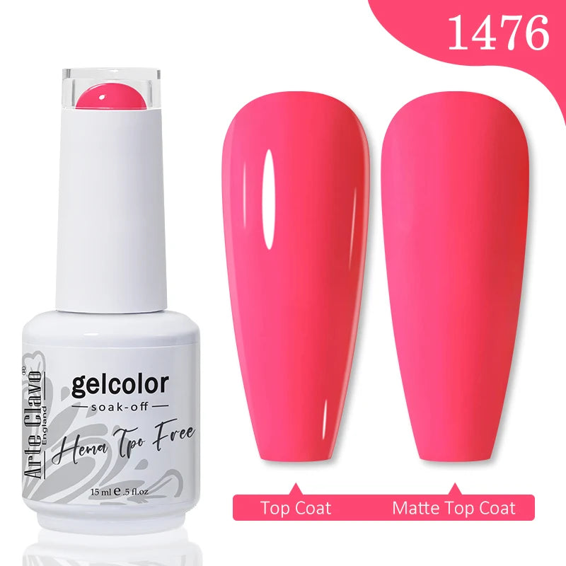 Arte Clavo Hema Free TPO Free Nail Gel Polish Nail Supplies Vernis Semi Permanent Nail Art Manicure Soak Off UV Gel Nail Varnish