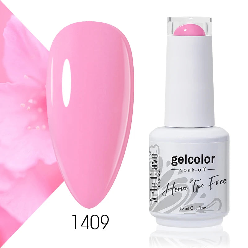 Arte Clavo 15ml HEMA FREE TPO FREE Gel Nail Polish Nail Supply Wholesale Soak Off UV LED Gel Lacquer Nail Art Glitter Polish