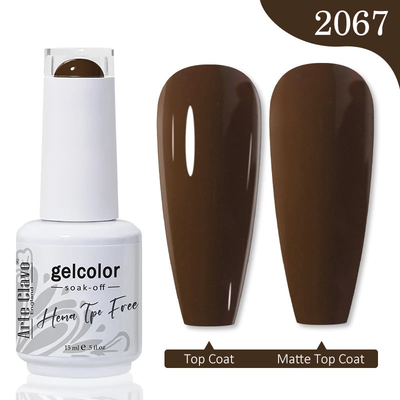Arte Clavo Hema Free TPO Free Nail Gel Polish Nail Supplies Vernis Semi Permanent Nail Art Manicure Soak Off UV Gel Nail Varnish