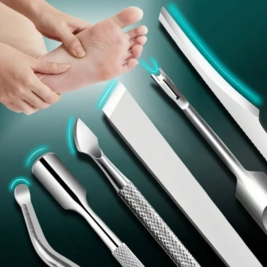 Ingrown Toenail Treatment Stainless Steel Podiatry Tools,Multifunctional Pedicure Set for Dead Skin Trimming, Precision Clippers