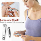 1pc/2pcs Nail Clipper Premium Sharp Sturdy Stainless Steel Fingernail And Toenail Clipper Cutters Perfect Nail Clippers