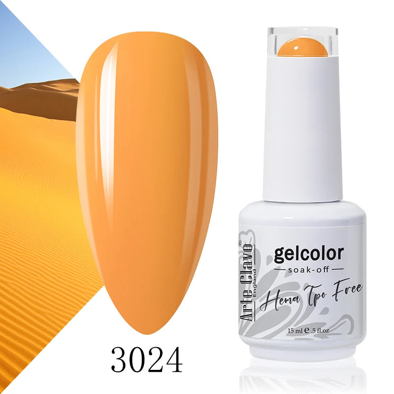 Arte Clavo 15ml HEMA FREE TPO FREE Gel Nail Polish Nail Supply Wholesale Soak Off UV LED Gel Lacquer Nail Art Glitter Polish