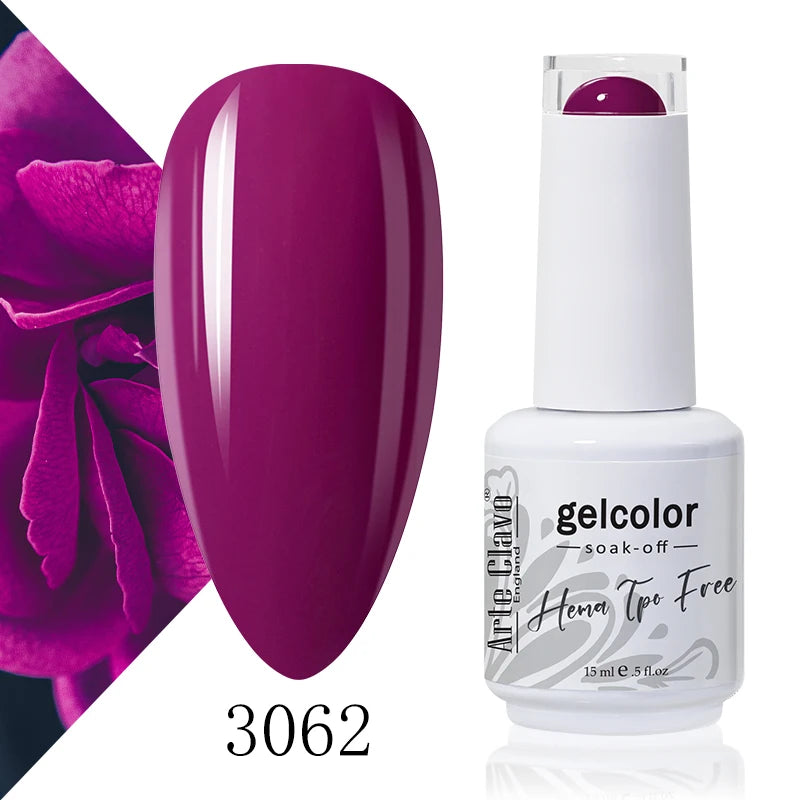 Arte Clavo 15ml HEMA FREE TPO FREE Gel Nail Polish Nail Supply Wholesale Soak Off UV LED Gel Lacquer Nail Art Glitter Polish