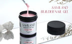 Saviland 100g Builder Nail Gel Clear Nude Pink Nail Extension Gel Multifunctional Nails Art Gel Polish Soak Off UV for Salon DIY