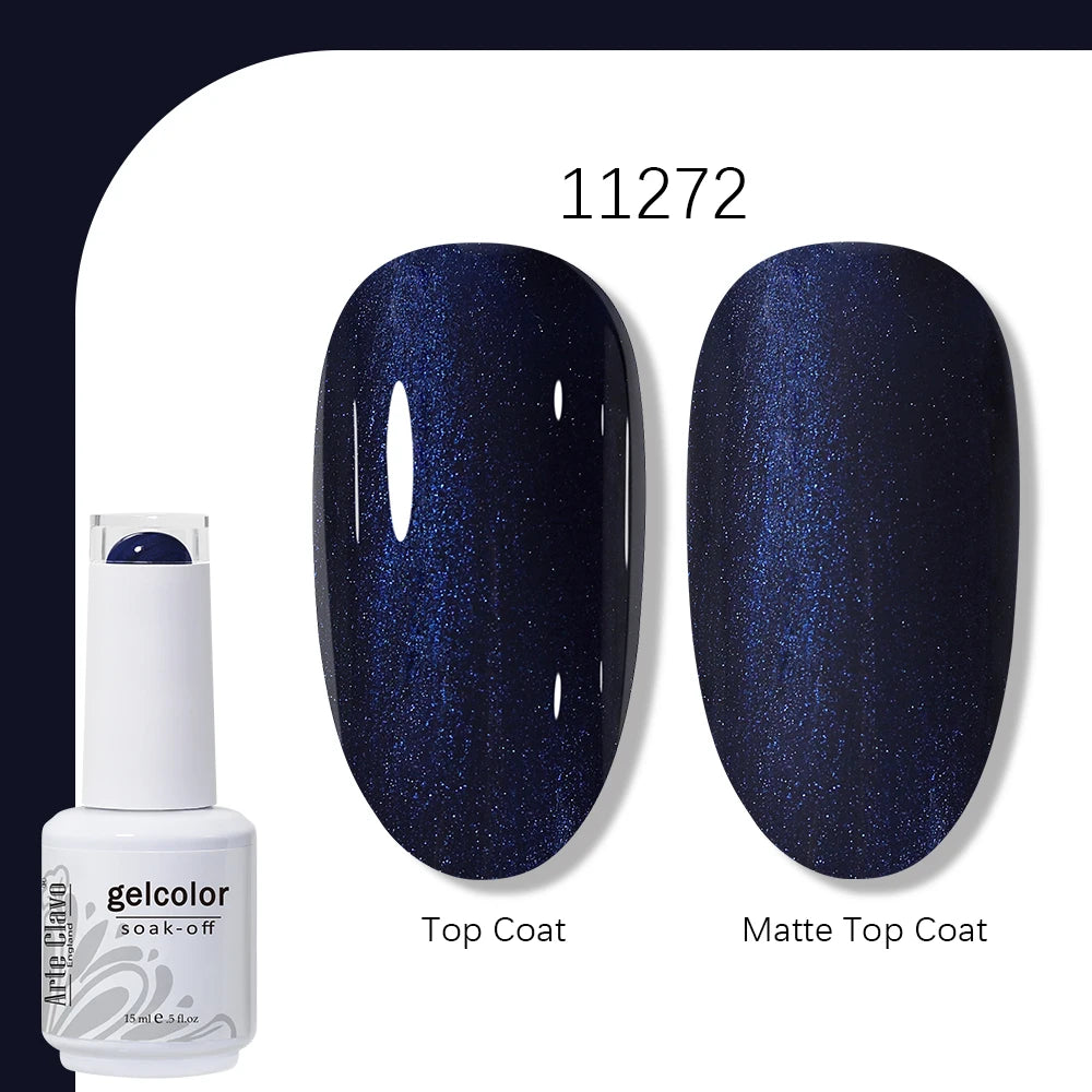 Arte Clavo Gel Nail Polish 400 Colors15ml Semi Permanent Gel Varnish Base Top Coat Nail Art Manicure Soak Off LED UV Salon Gel