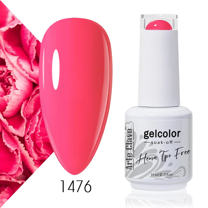 Arte Clavo 15ml HEMA FREE TPO FREE Gel Nail Polish Nail Supply Wholesale Soak Off UV LED Gel Lacquer Nail Art Glitter Polish