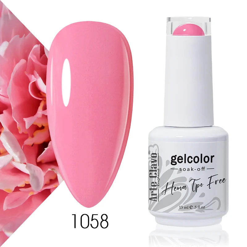 Arte Clavo 15ml HEMA FREE TPO FREE Gel Nail Polish Nail Supply Wholesale Soak Off UV LED Gel Lacquer Nail Art Glitter Polish