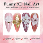 5ml White Non Stick Hand Carved Gel Nail Polish for 3D Shaping Nail Art Solid Pearl Satin Gloss Gel for Nail Design Decoration
