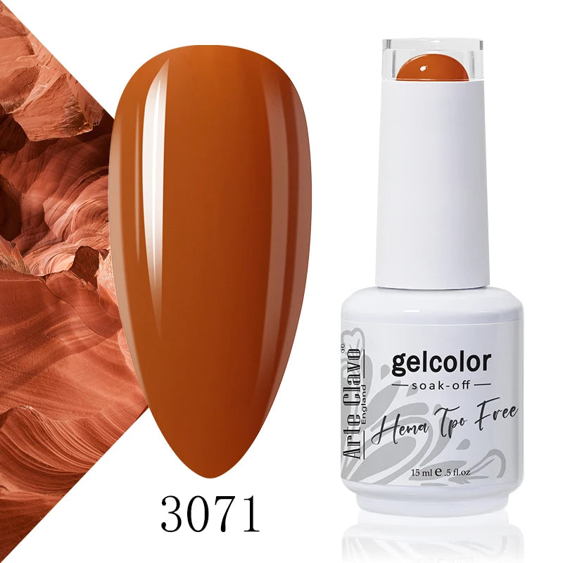 Arte Clavo 15ml HEMA FREE TPO FREE Gel Nail Polish Nail Supply Wholesale Soak Off UV LED Gel Lacquer Nail Art Glitter Polish