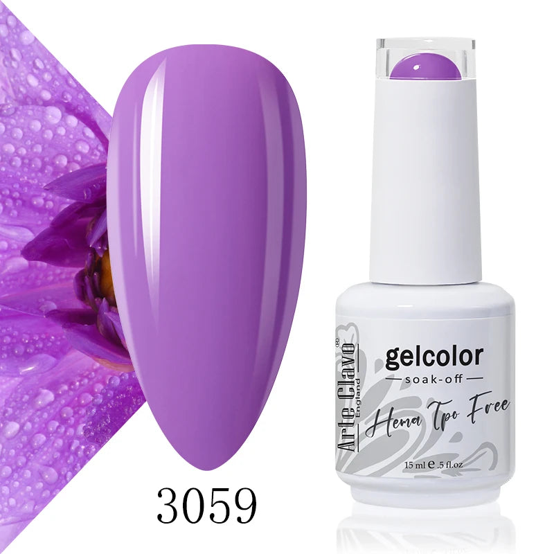 Arte Clavo 15ml HEMA FREE TPO FREE Gel Nail Polish Nail Supply Wholesale Soak Off UV LED Gel Lacquer Nail Art Glitter Polish