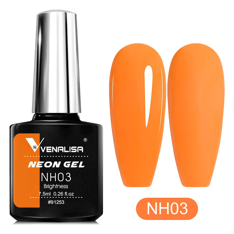 Venalisa Soak Off Gel Polish New Series Full Coverage Color 7.5ml Nail UV Gel Nail Gel Lacquer Varnish for CANNI Gel Manicure