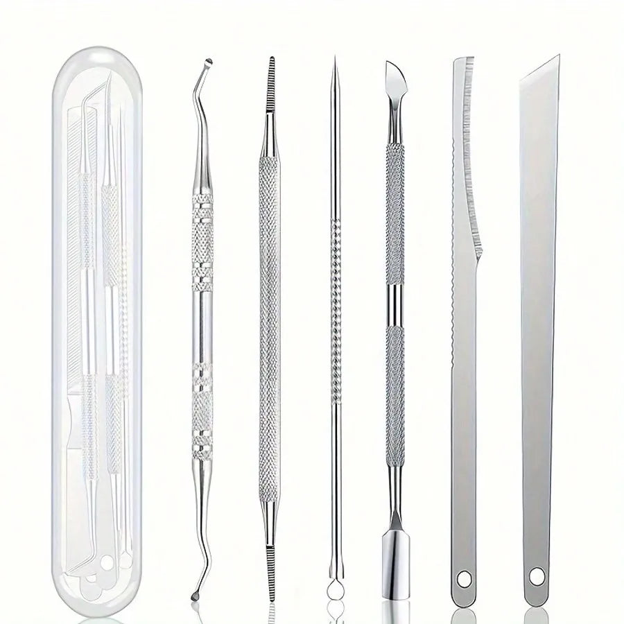 Ingrown Toenail Treatment Stainless Steel Podiatry Tools,Multifunctional Pedicure Set for Dead Skin Trimming, Precision Clippers