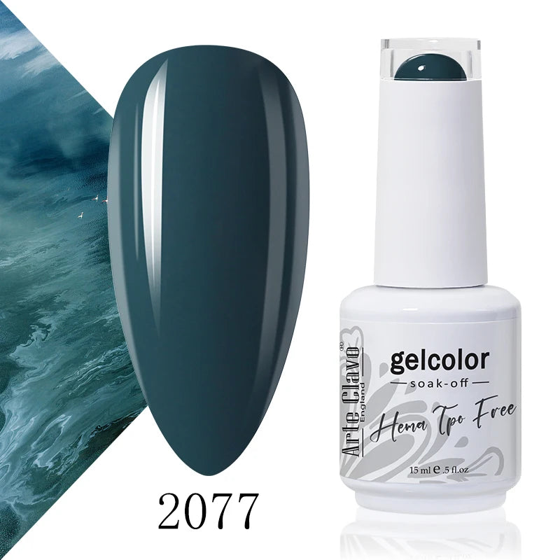 Arte Clavo 15ml HEMA FREE TPO FREE Gel Nail Polish Nail Supply Wholesale Soak Off UV LED Gel Lacquer Nail Art Glitter Polish