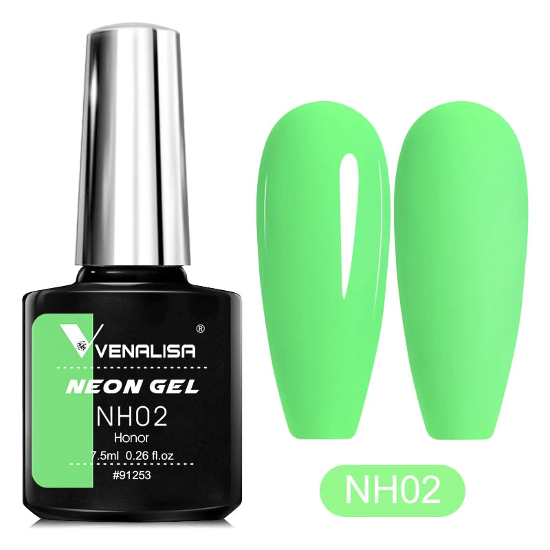 Venalisa Soak Off Gel Polish New Series Full Coverage Color 7.5ml Nail UV Gel Nail Gel Lacquer Varnish for CANNI Gel Manicure