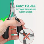 Nail Clippers Professional Hawkbill with Nail Pick Trimmer for Ingrown Toenails Paronychia Cutter for Unisex Home Foot Care Tool