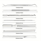 7 Pcs Ingrown Toenail File and Lifters Set, Stainless Steel Ingrown Toenail Removal Kit, Under Nail Cleaner Pedicure Tools