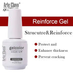 Arte Clavo Glitter Gel Nail 15ml Semi Permanent Soak Off UV Gel Varnish Nail Manicure Top Base Coat Gel Polish Art Decoration
