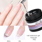 30g Reinforce Nail Glue Gel UV Finger Builder Tools Soak Off Model Hard Gel Thick No Wipe Top Coat Manicure Construction Prolong
