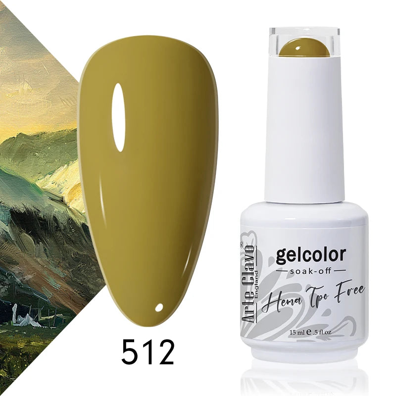 Arte Clavo 15ml HEMA FREE TPO FREE Gel Nail Polish Nail Supply Wholesale Soak Off UV LED Gel Lacquer Nail Art Glitter Polish