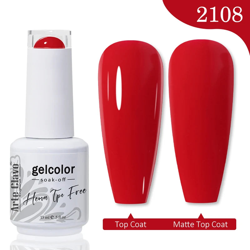 Arte Clavo Hema Free TPO Free Nail Gel Polish Nail Supplies Vernis Semi Permanent Nail Art Manicure Soak Off UV Gel Nail Varnish